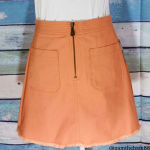 Madewell A-Line Zip Skirt NWT